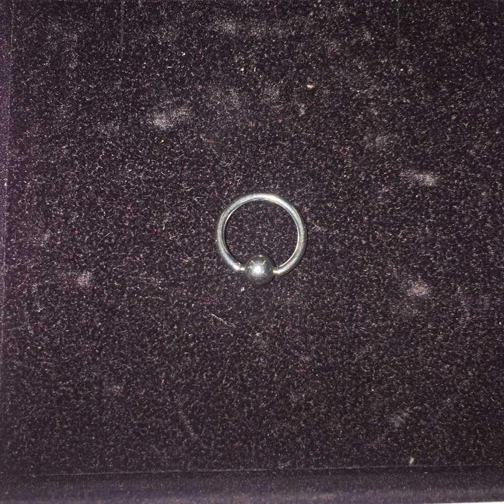 💠 16g sterling silver hoop